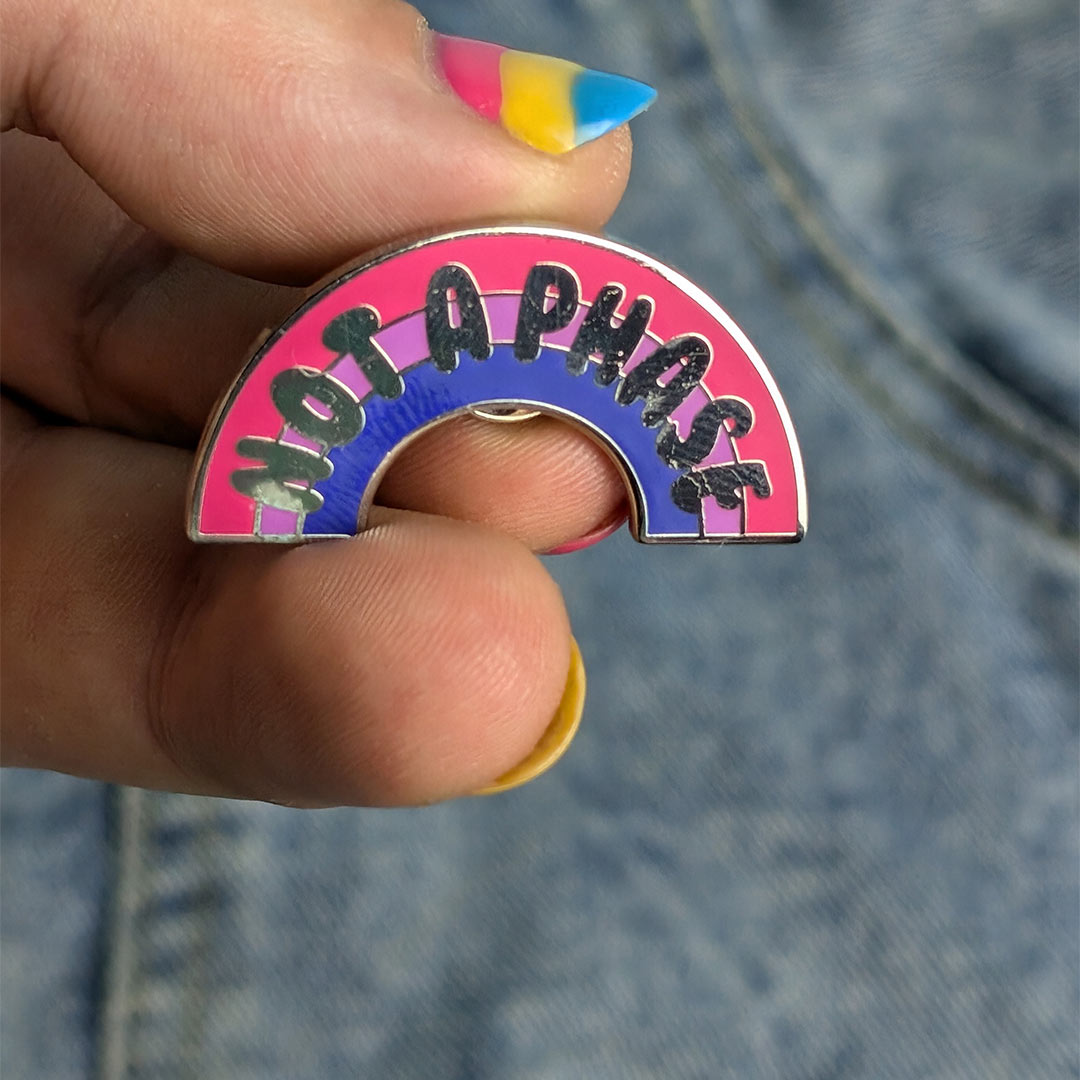 Not a Phase Enamel Pin