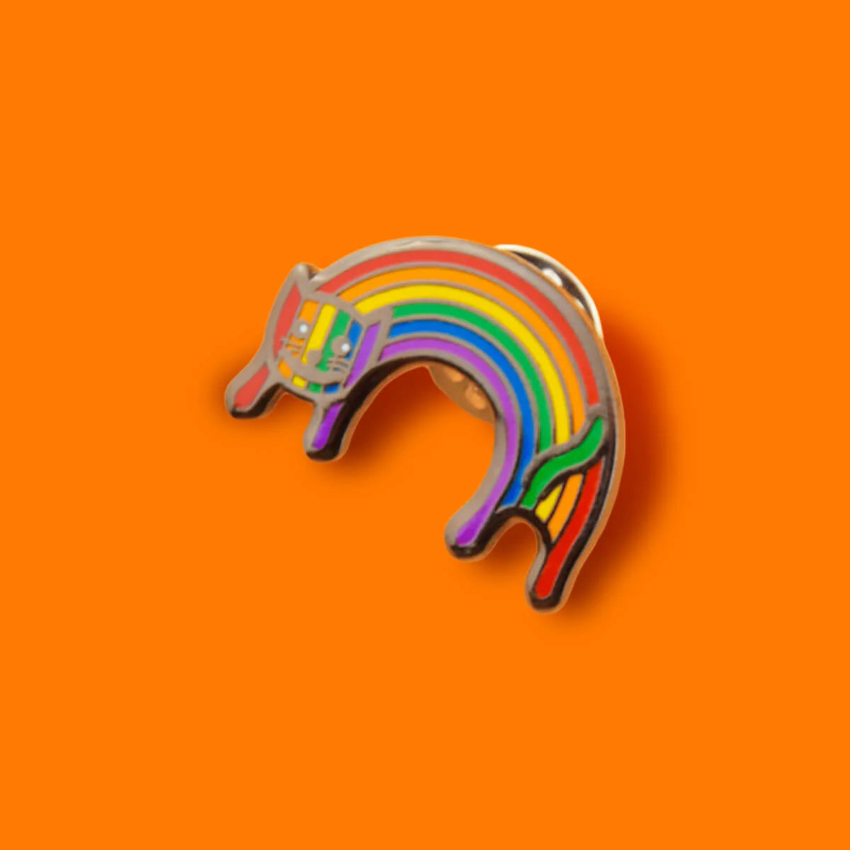 Rainbow Cat Enamel Pin