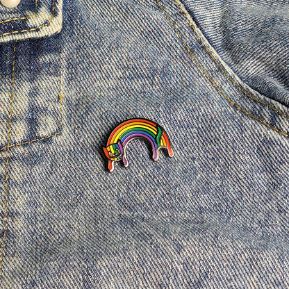 Rainbow Cat Enamel Pin