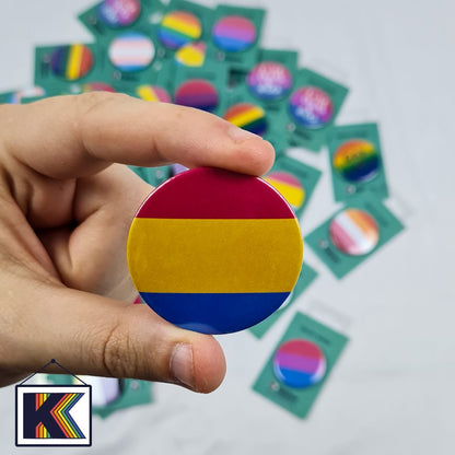 Pansexual Pride pin badge