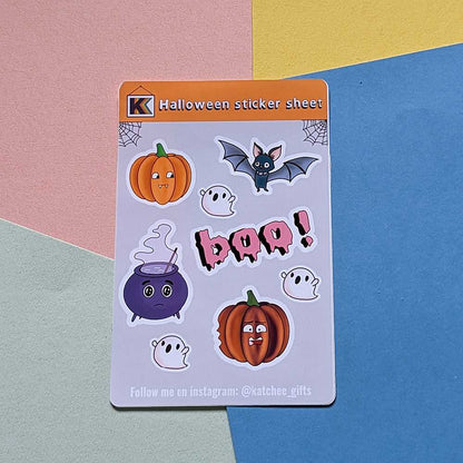 Halloween sticker sheet - A6 size